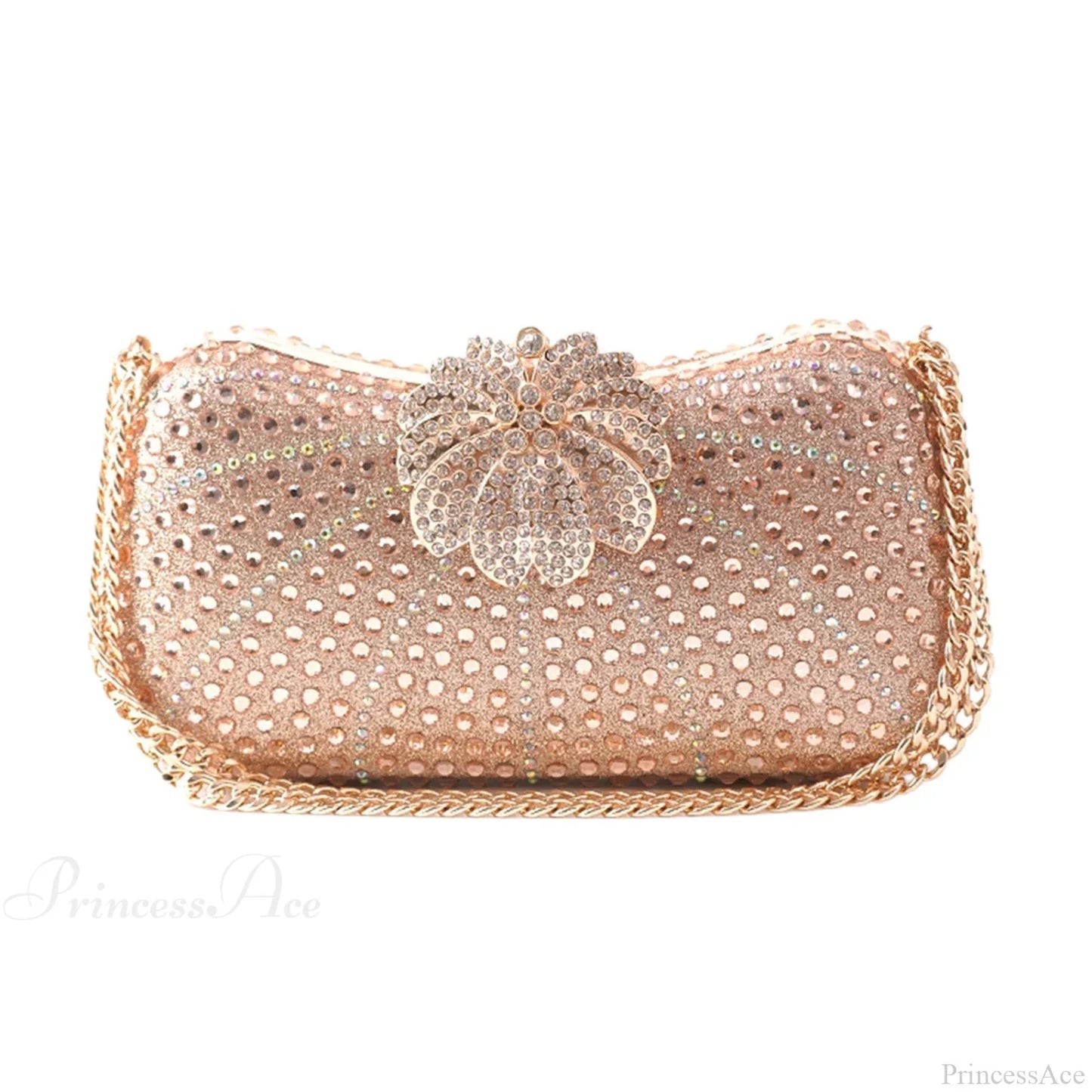 Elegant Crystal Shiny Evening Clutch Purse Wedding Bag