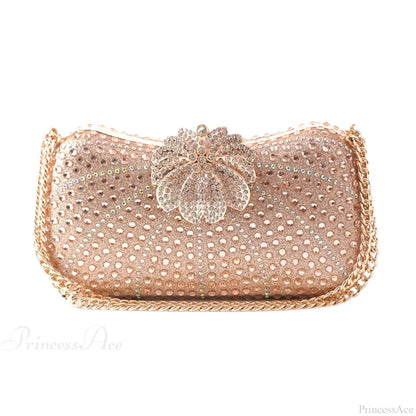 Elegant Crystal Shiny Evening Clutch Purse Wedding Bag