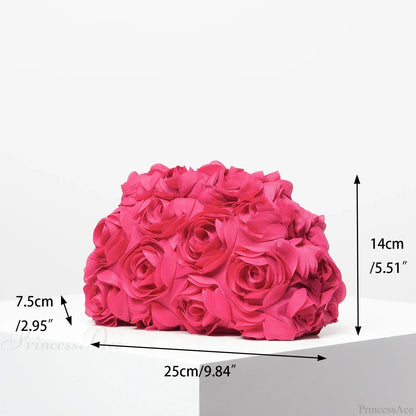 Elegant Rose Wedding Party Clutch Wristlet