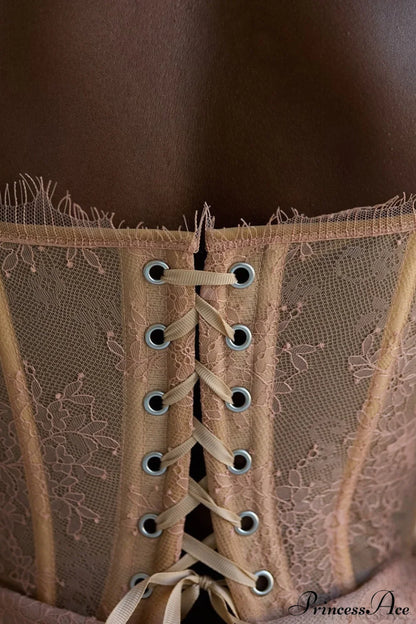 Elegant Sexy Lace Sheer Party Dress
