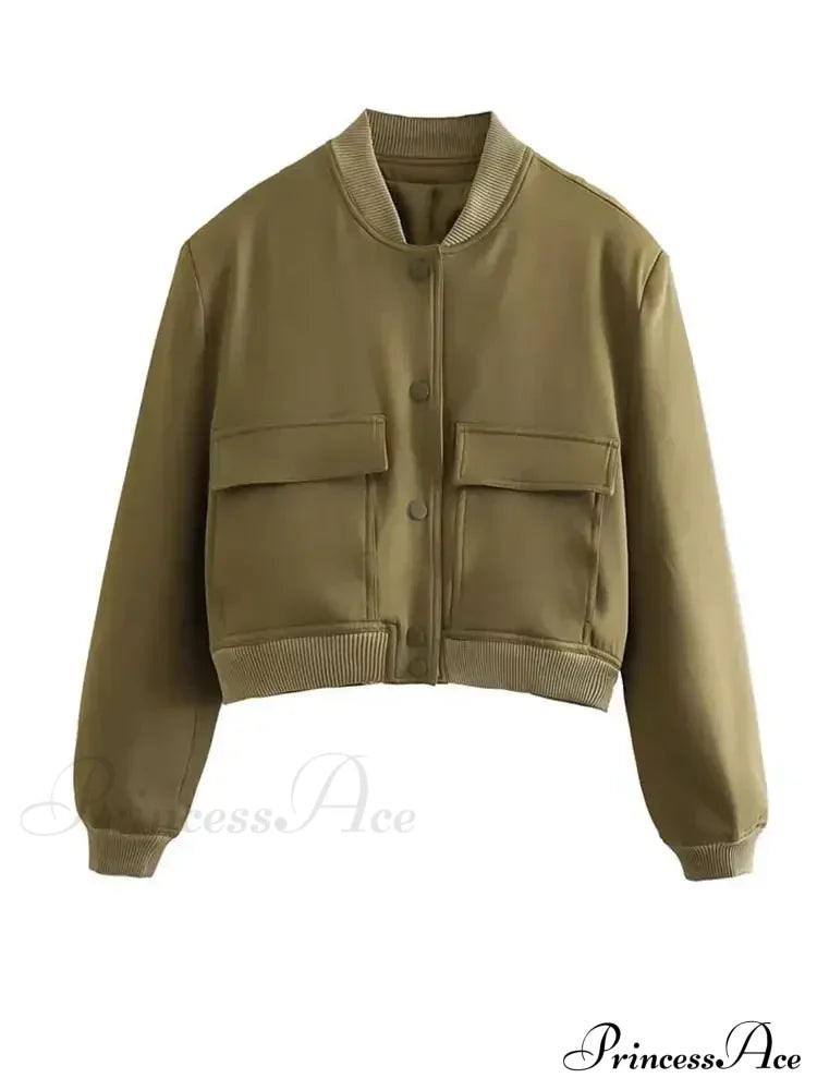 Elegant Solid Single-breasted Motorcycle Chic Long Sleeves With Pocket Autumn Stylish Coat