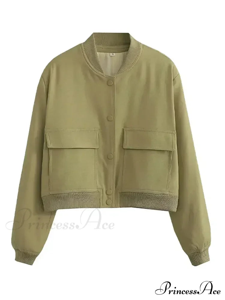 Elegant Solid Single-breasted Motorcycle Chic Long Sleeves With Pocket Autumn Stylish Coat