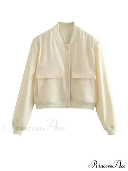 Elegant Solid Single-breasted Motorcycle Chic Long Sleeves With Pocket Autumn Stylish Coat