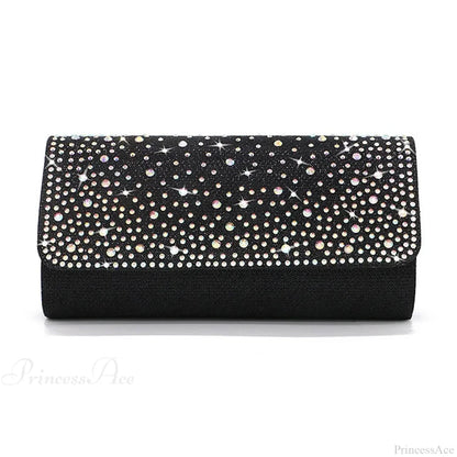 Elegant Sparkling Rhinestone Dinner Banquet Envelope Bag
