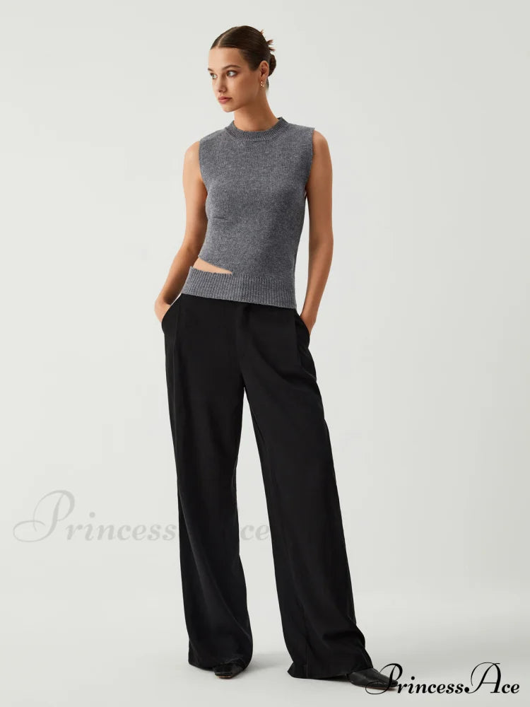 Enlighten Me Graceful Cutout Sweater Vest