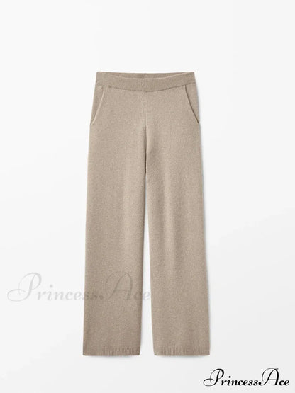 Ethereal Elegant Knitted Casual Autumn New Style Pants