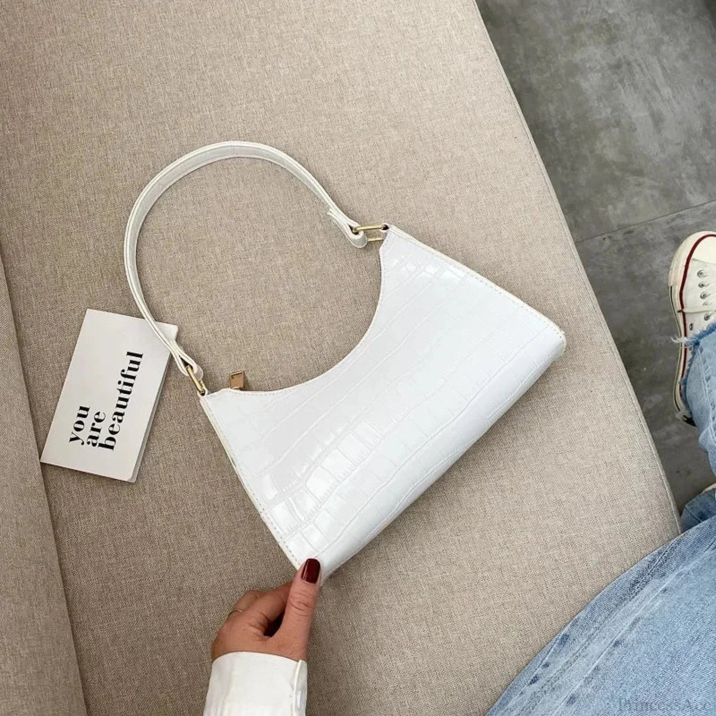 Exquisite Retro Leather Shopping Shoulder Bag