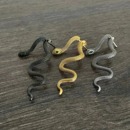 Extravagant Gothic Serpent Removable Stud Earring