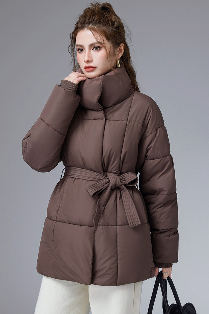 Chaqueta acolchada corta de algodón, cálida e informal