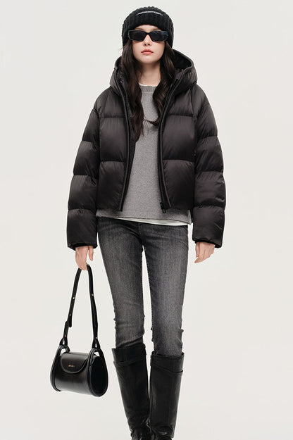 Chaqueta Acolchada Cálida con Capucha
