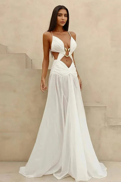 Vestido Bohemio Calado de Malla