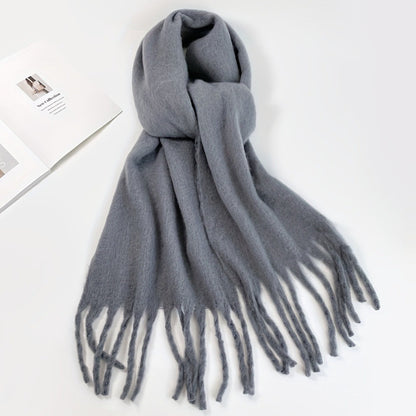 Solid Color Mohair Scarf