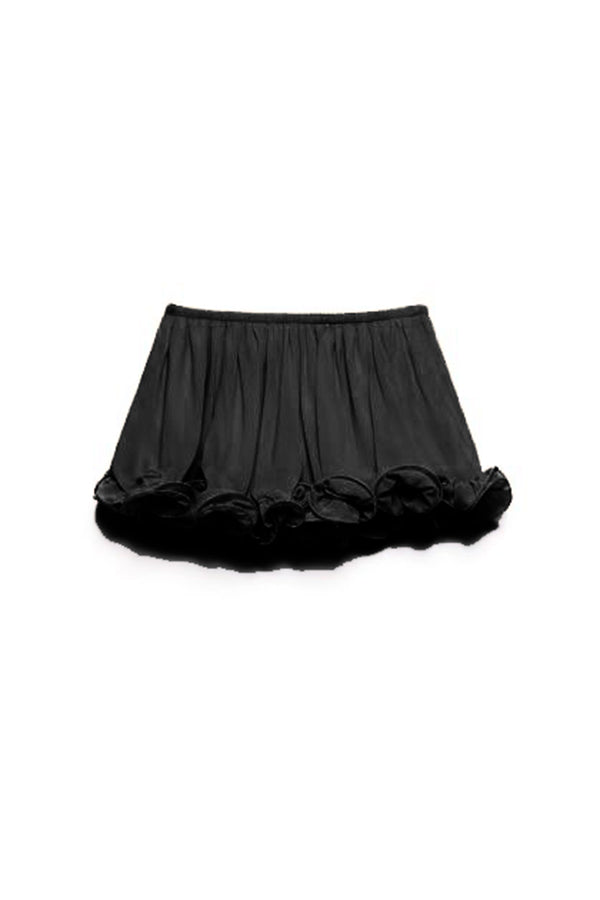 Romantic Drama Chiffon Wavy Ruffles Elastic Waist Loose Shorts (Shipped Within 24 Hours)