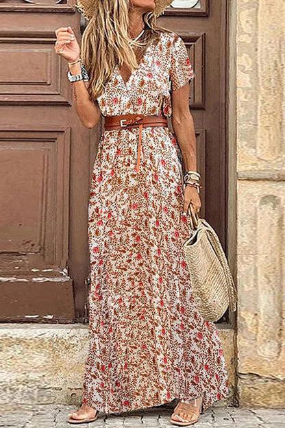 Forgotten Story Paisley Maxi Dress??belt Included??