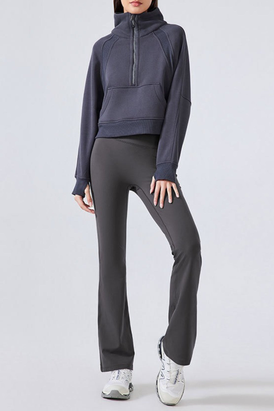 Leggings de yoga acampanados de cintura alta con forro polar