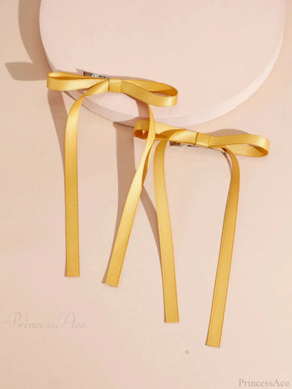 Fabric Ribbon Bow Top Clip Hair Accessory