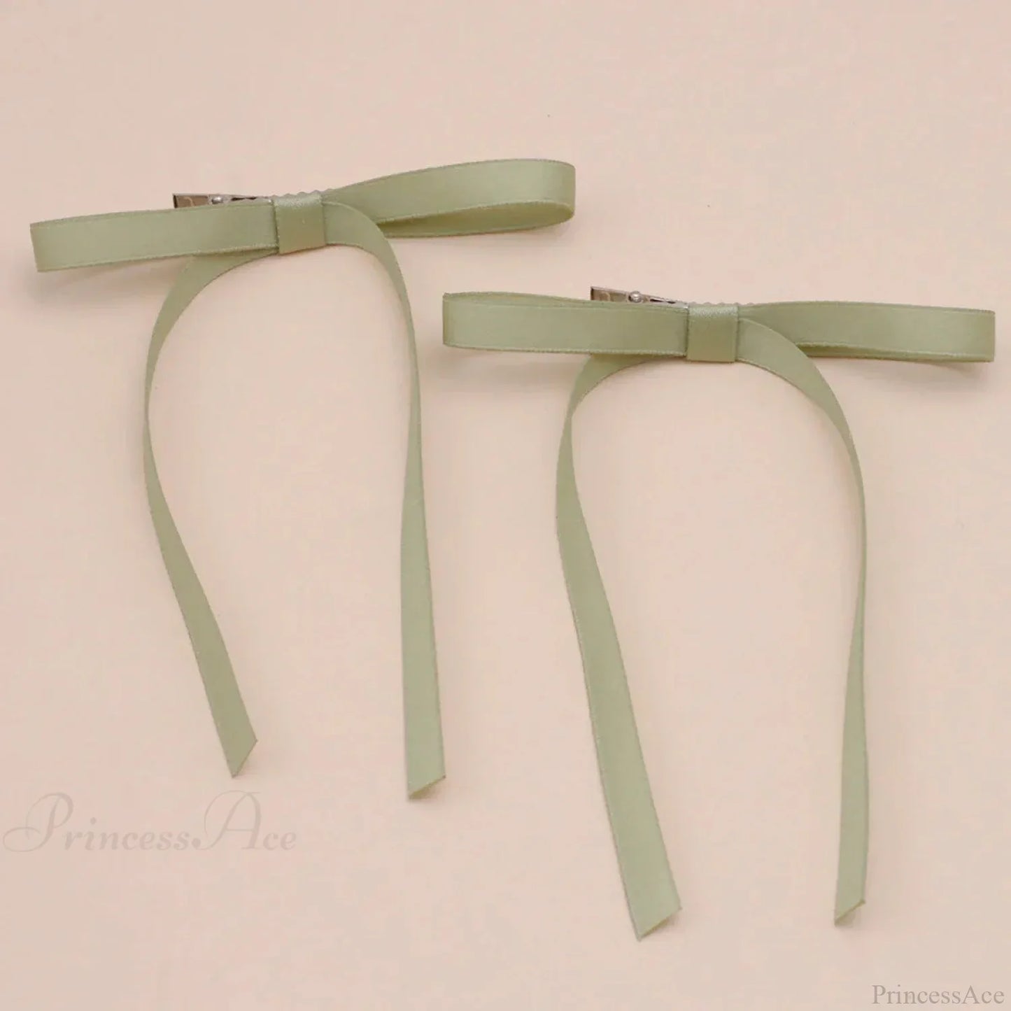 Fabric Ribbon Bow Top Clip Hair Accessory