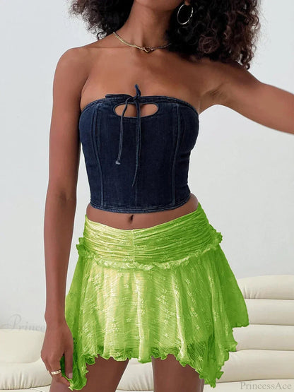 Fairy Grunge Layered Ruffle Skirt