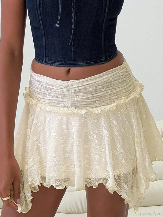 Fairy Grunge Layered Ruffle Skirt