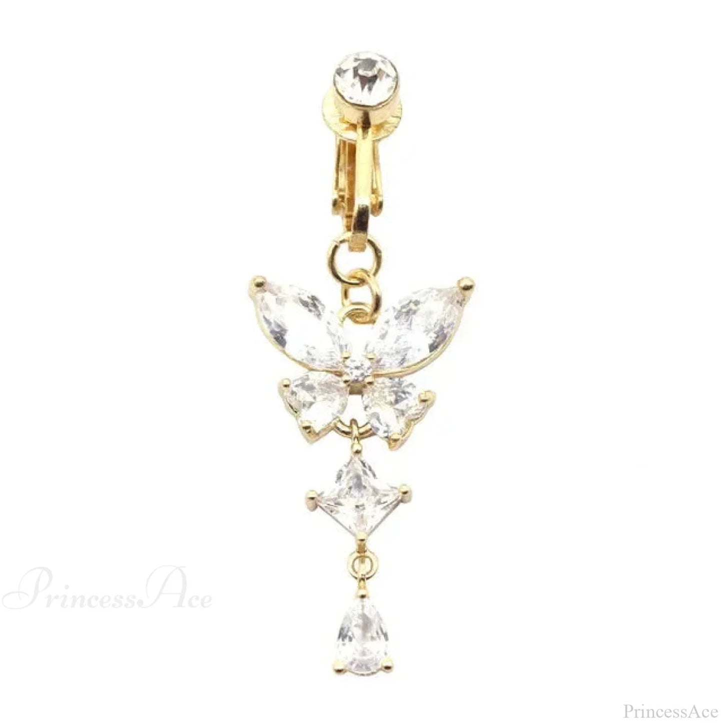 Fashion Butterfly Gothic Fake Belly Ring