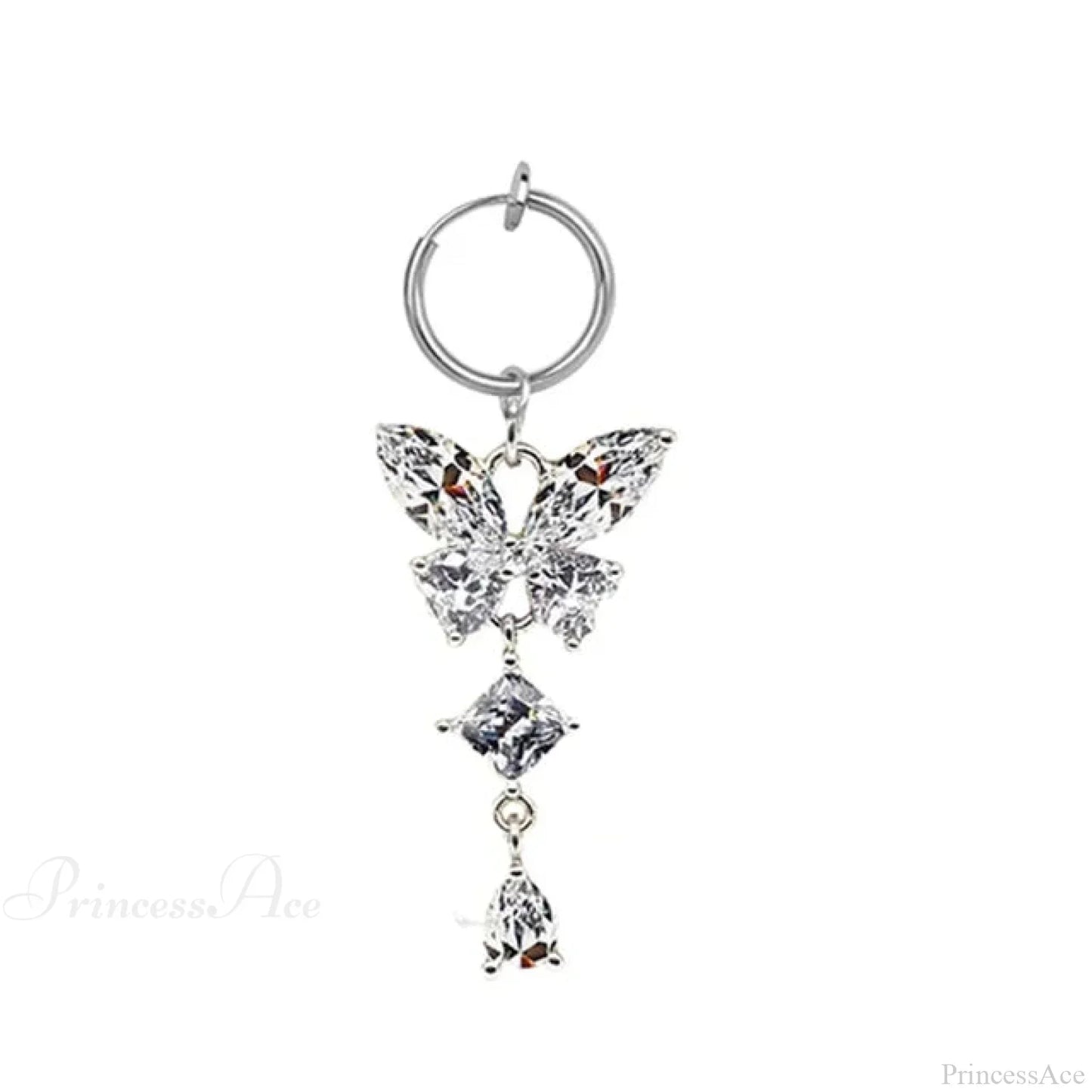 Fashion Butterfly Gothic Fake Belly Ring