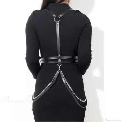 Fashion Dark Harness Waist Belt