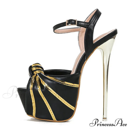 Fashion Design Pleated Leather Open Toe Extreme High Heels Stripper Pole Dance Shoes Summer Platform Sandals Women White