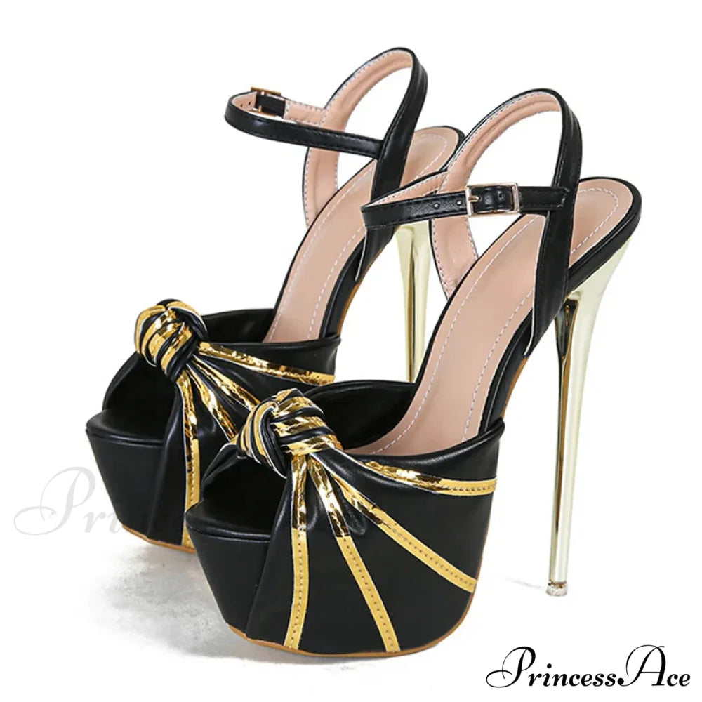 Fashion Design Pleated Leather Open Toe Extreme High Heels Stripper Pole Dance Shoes Summer Platform Sandals Women White