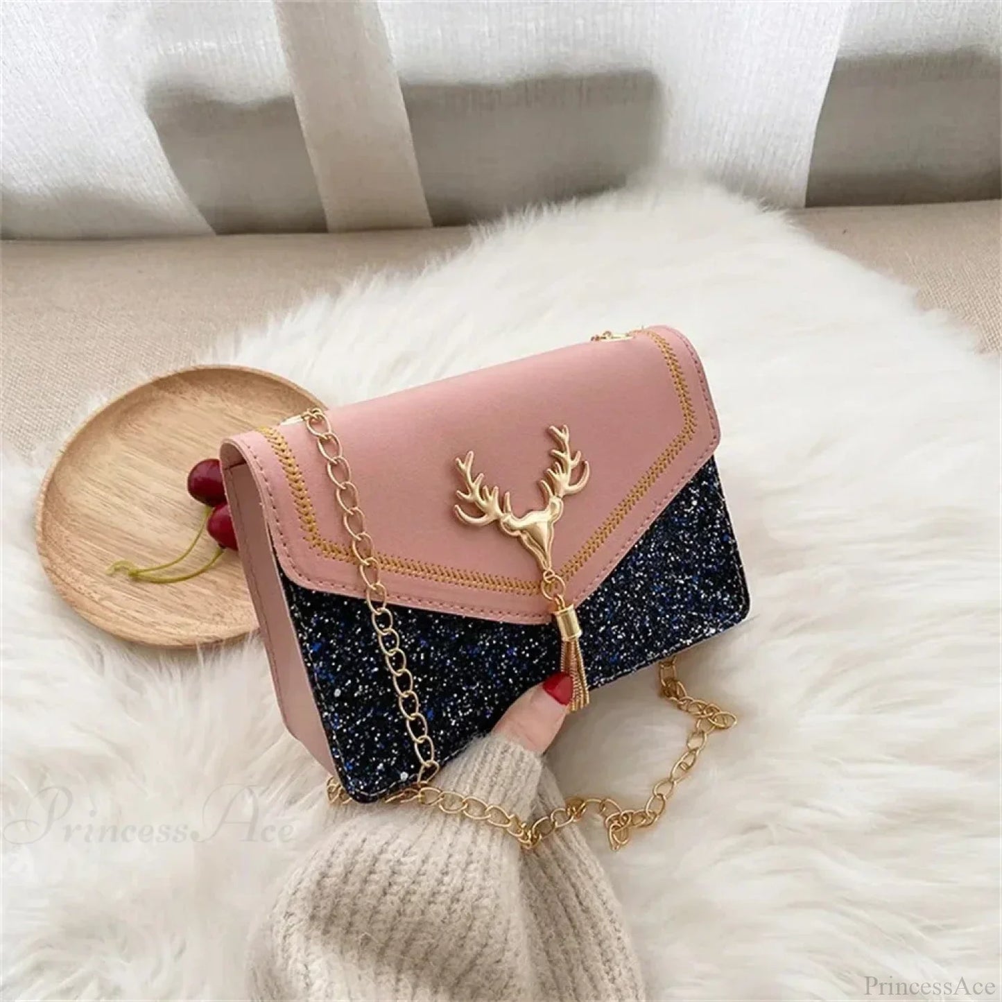 Fashion Retro PU Small Square Crossbody Handbag
