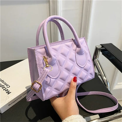 Fashion Retro PU Small Square Crossbody Handbag
