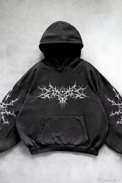 Fashion Trend Fleece Padded Zipper Hoodie