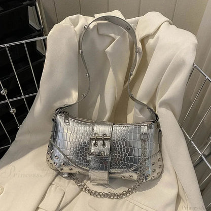 Fashion Y2K Pleated Underarm Shoulder Bag