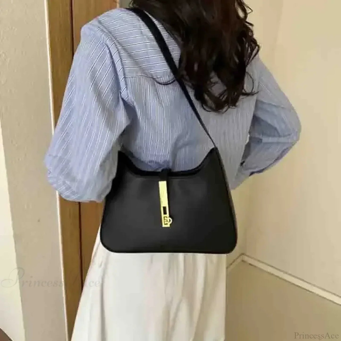 Faux Suede Vintage Commuter Shoulder Bag