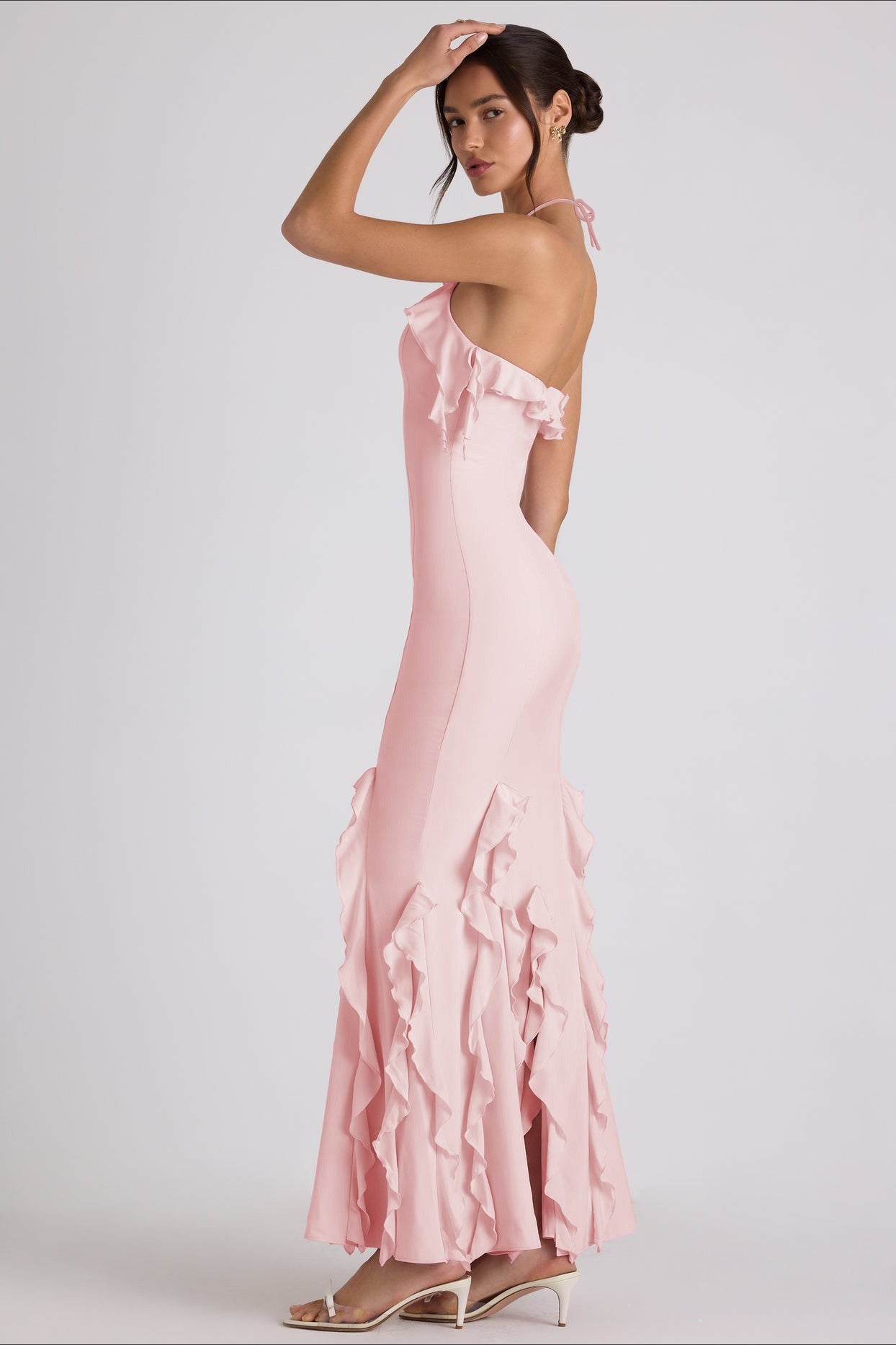 Bodycon Ruffle Hem Party Dress