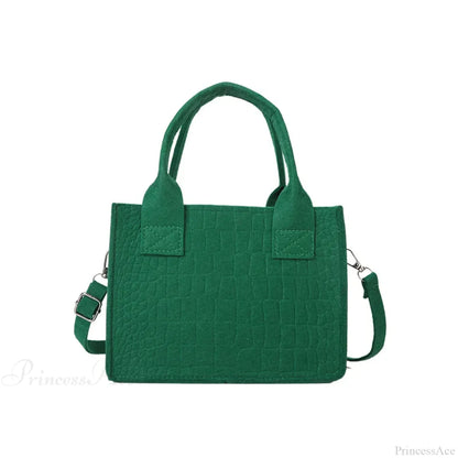 Felt Mini Tote Autumn Winter Small Square Handbag