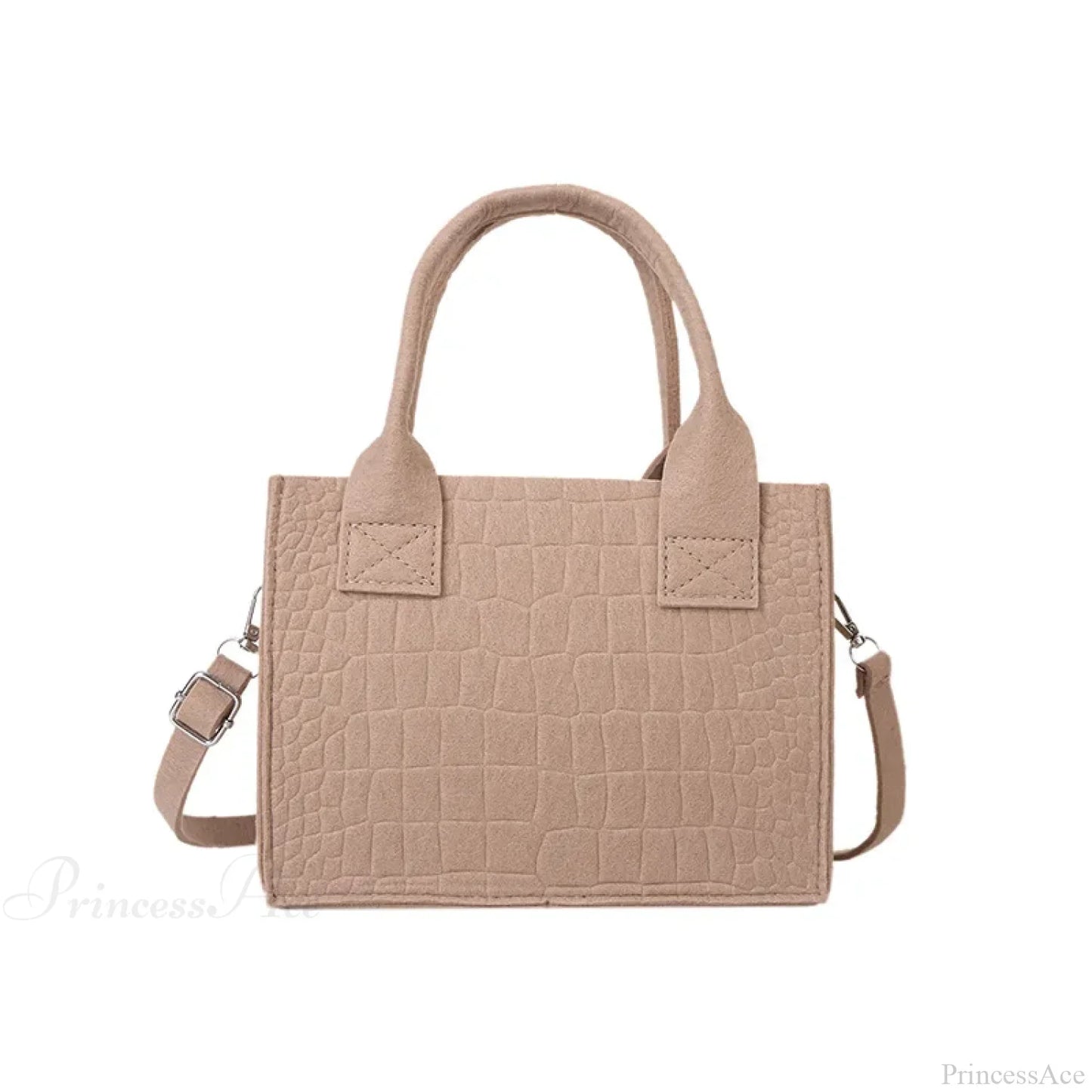 Felt Mini Tote Autumn Winter Small Square Handbag