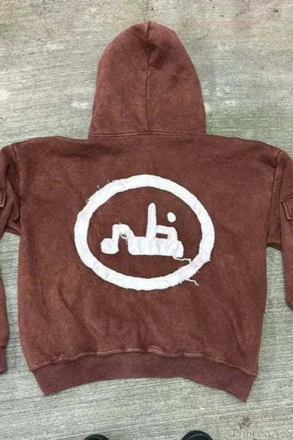 Flash Diamond Oversized Hoodie