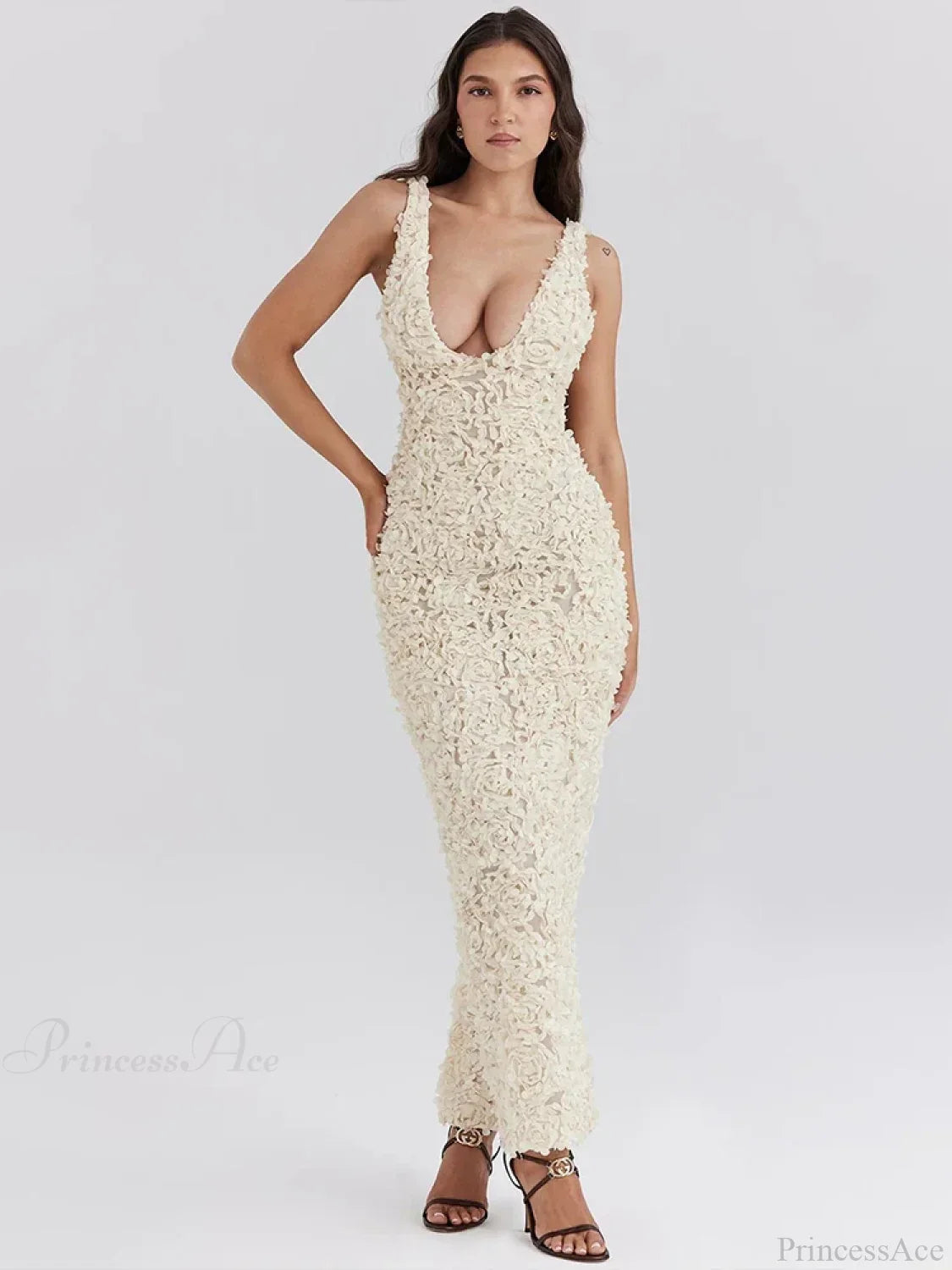 Floral Slim Bodycon Maxi Vacation Dress