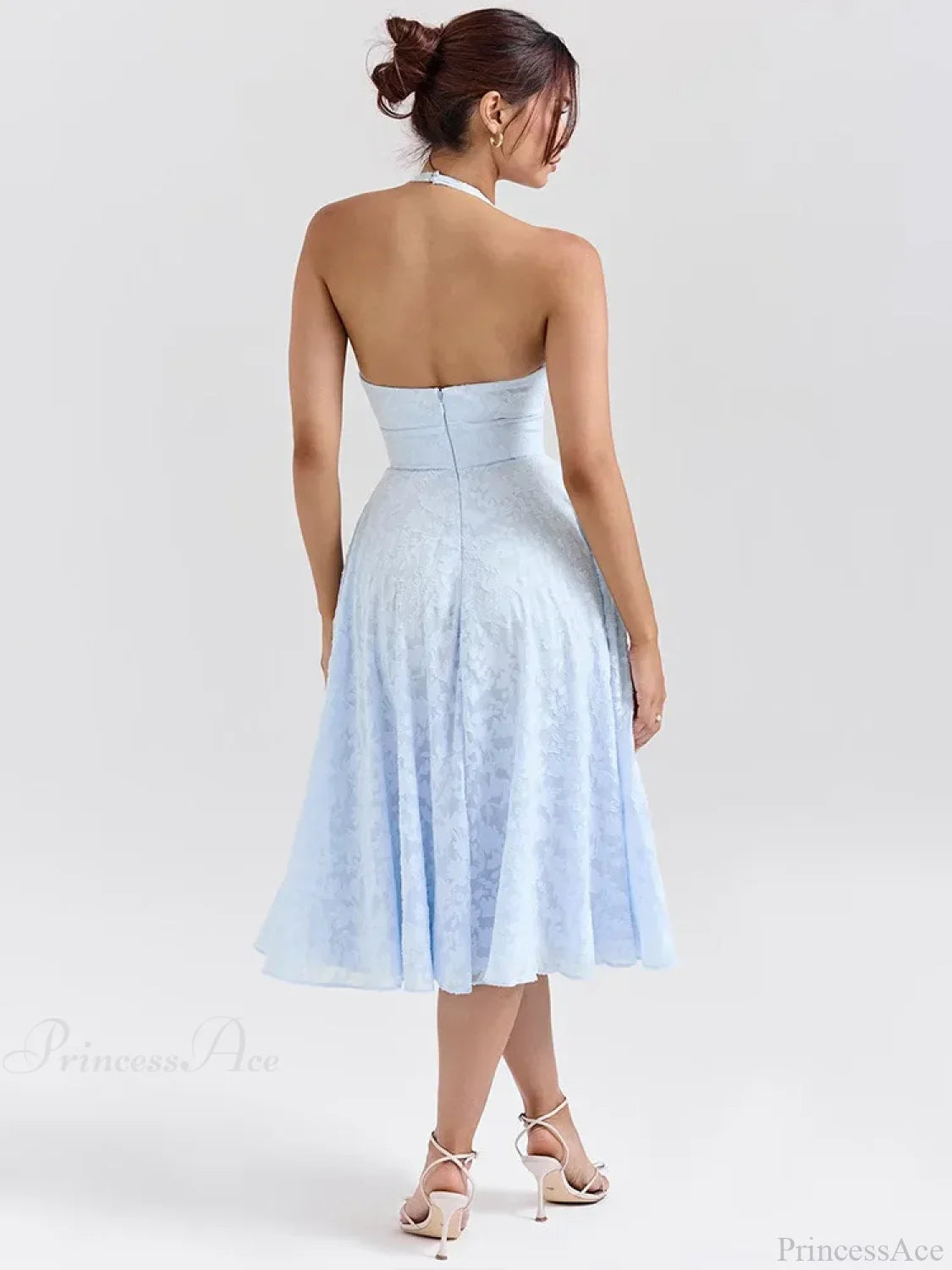 Floral Waist Wrap A-line Vacation Dress