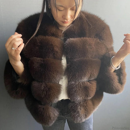 Fox Fur Winter Cold Weather Coat