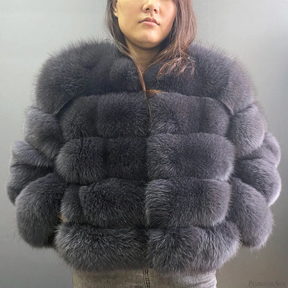 Fox Fur Winter Cold Weather Coat