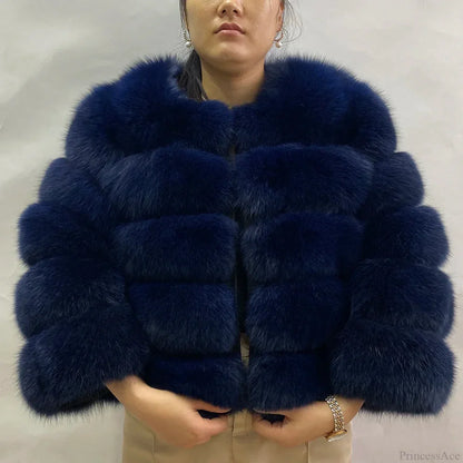 Fox Fur Winter Cold Weather Coat