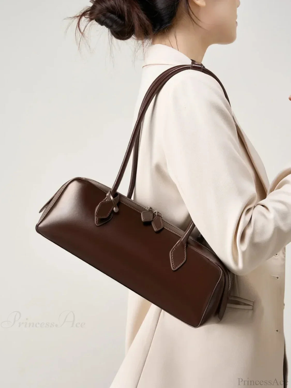 Genuine Leather Women's Shoulder Wristlet