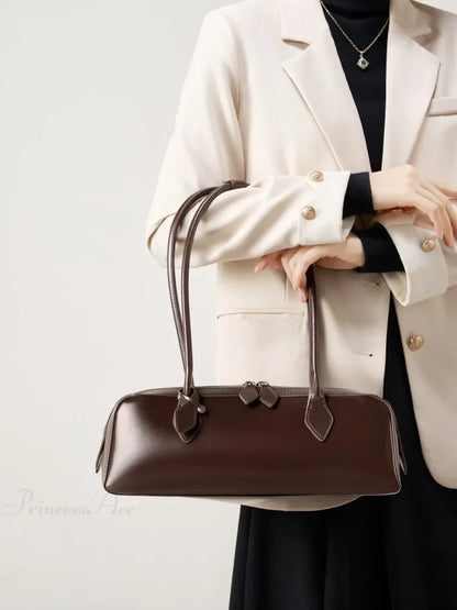 Genuine Leather Women's Shoulder Wristlet