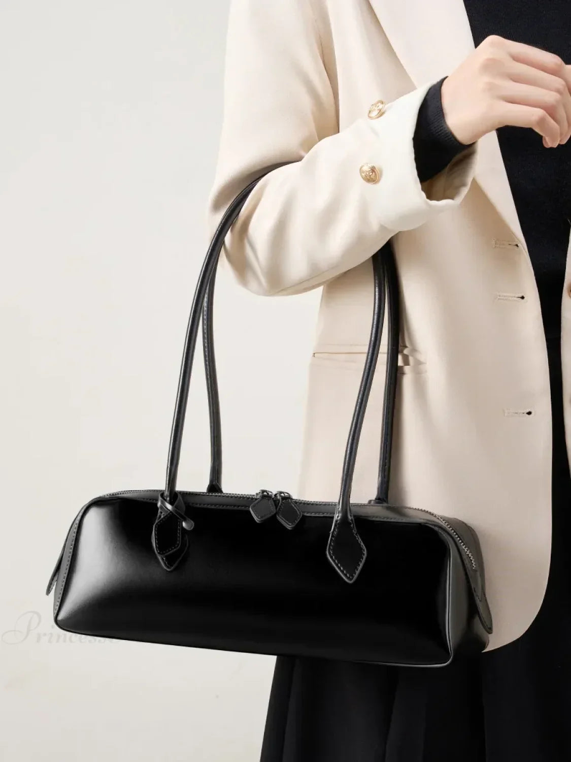 Genuine Leather Women's Shoulder Wristlet