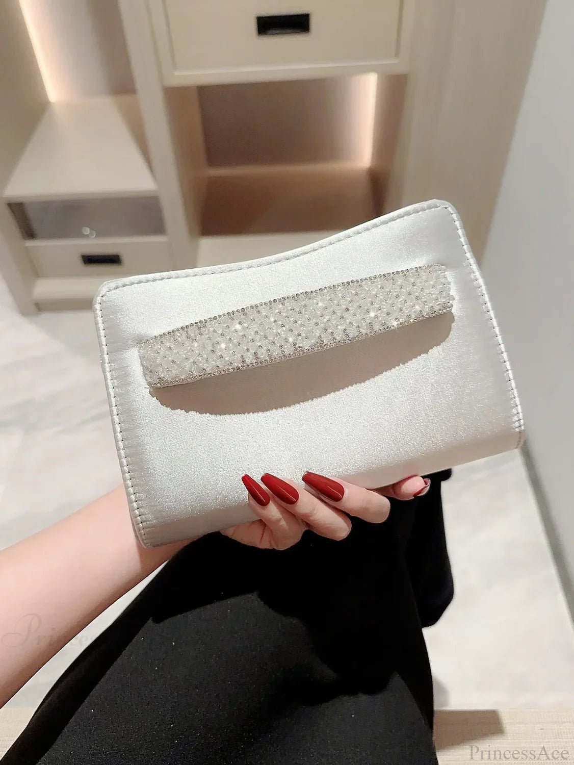 Glitter Diamond Evening Wristlet