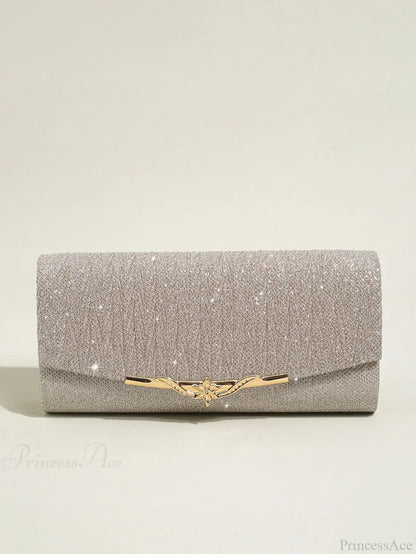 Glitter Envelope Evening Bag Detachable Chain Clutch Bag