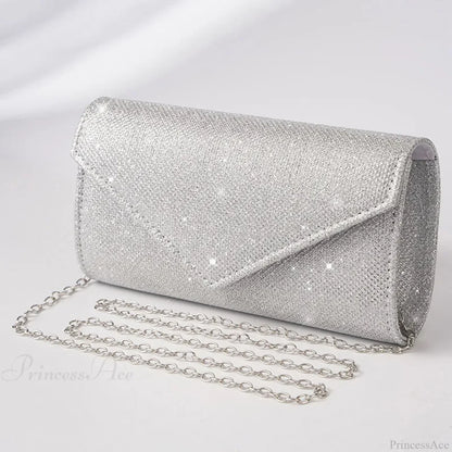 Glitter Envelope Evening Clutch Women's Day Wedding Party Crossbody Bag
