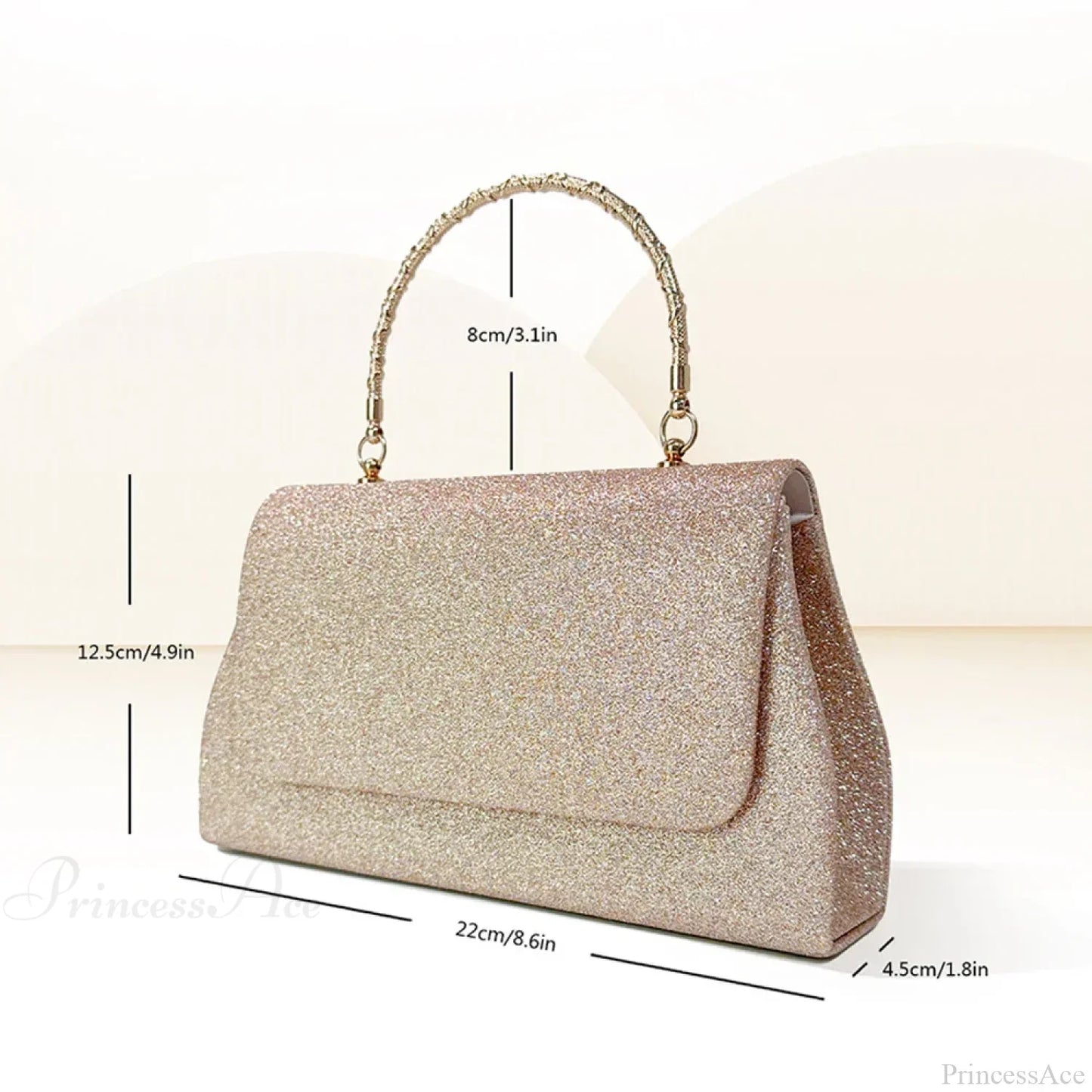 Glitter Sequin Evening Clutch Purses Crossbody Bag