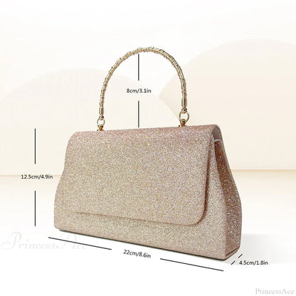 Glitter Sequin Evening Clutch Purses Crossbody Bag